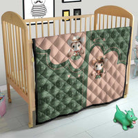 Western Yoke Quilt Rabbit Howdy Christmas - Wonder Print Shop