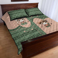 Western Yoke Quilt Bed Set Rabbit Howdy Christmas - Wonder Print Shop