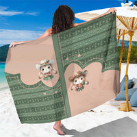 Western Yoke Sarong Rabbit Howdy Christmas - Wonder Print Shop