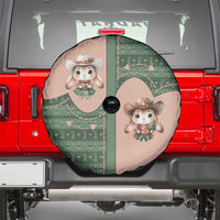 Western Yoke Spare Tire Cover Rabbit Howdy Christmas - Wonder Print Shop