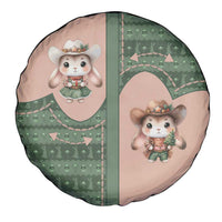 Western Yoke Spare Tire Cover Rabbit Howdy Christmas - Wonder Print Shop
