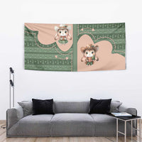 Western Yoke Tapestry Rabbit Howdy Christmas - Wonder Print Shop