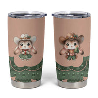 Western Yoke Tumbler Cup Rabbit Howdy Christmas - Wonder Print Shop