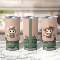 Western Yoke Tumbler Cup Rabbit Howdy Christmas - Wonder Print Shop