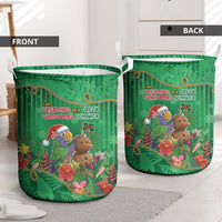 Dominica Christmas Laundry Basket I Am Dreaming Of A Green Christmas - Wonder Print Shop