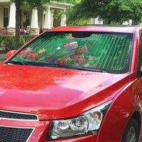 Dominica Christmas Auto Sun Shade I Am Dreaming Of A Green Christmas - Wonder Print Shop