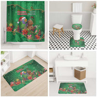 Dominica Christmas Bathroom Set I Am Dreaming Of A Green Christmas - Wonder Print Shop
