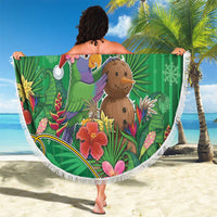 Dominica Christmas Beach Blanket I Am Dreaming Of A Green Christmas - Wonder Print Shop