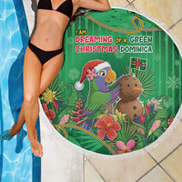 Dominica Christmas Beach Blanket I Am Dreaming Of A Green Christmas - Wonder Print Shop