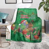 Dominica Christmas Blanket I Am Dreaming Of A Green Christmas - Wonder Print Shop