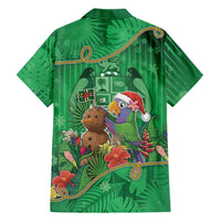 Dominica Christmas Family Matching Off The Shoulder Long Sleeve Dress and Hawaiian Shirt I Am Dreaming Of A Green Christmas - Wonder Print Shop