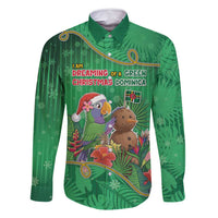 Dominica Christmas Family Matching Off Shoulder Short Dress and Hawaiian Shirt I Am Dreaming Of A Green Christmas - Wonder Print Shop