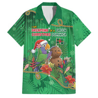 Dominica Christmas Family Matching Puletasi and Hawaiian Shirt I Am Dreaming Of A Green Christmas - Wonder Print Shop