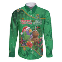Dominica Christmas Family Matching Short Sleeve Bodycon Dress and Hawaiian Shirt I Am Dreaming Of A Green Christmas - Wonder Print Shop