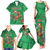 Dominica Christmas Family Matching Tank Maxi Dress and Hawaiian Shirt I Am Dreaming Of A Green Christmas - Wonder Print Shop