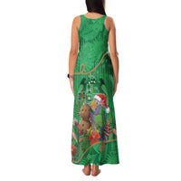 Dominica Christmas Family Matching Tank Maxi Dress and Hawaiian Shirt I Am Dreaming Of A Green Christmas - Wonder Print Shop