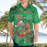 Dominica Christmas Hawaiian Shirt I Am Dreaming Of A Green Christmas - Wonder Print Shop