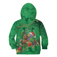 Dominica Christmas Kid Hoodie I Am Dreaming Of A Green Christmas - Wonder Print Shop