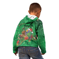Dominica Christmas Kid Hoodie I Am Dreaming Of A Green Christmas - Wonder Print Shop