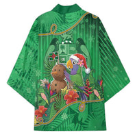 Dominica Christmas Kimono I Am Dreaming Of A Green Christmas - Wonder Print Shop
