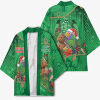 Dominica Christmas Kimono I Am Dreaming Of A Green Christmas - Wonder Print Shop