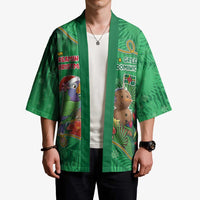 Dominica Christmas Kimono I Am Dreaming Of A Green Christmas - Wonder Print Shop