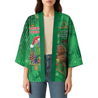 Dominica Christmas Kimono I Am Dreaming Of A Green Christmas - Wonder Print Shop