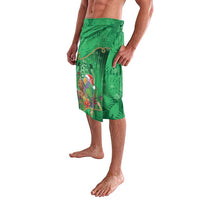 Dominica Christmas Lavalava I Am Dreaming Of A Green Christmas - Wonder Print Shop