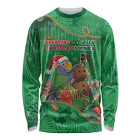 Dominica Christmas Long Sleeve Shirt I Am Dreaming Of A Green Christmas - Wonder Print Shop