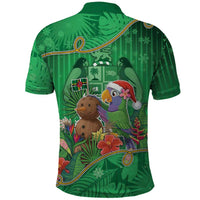 Dominica Christmas Polo Shirt I Am Dreaming Of A Green Christmas - Wonder Print Shop