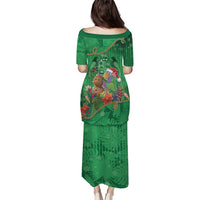 Dominica Christmas Puletasi I Am Dreaming Of A Green Christmas - Wonder Print Shop