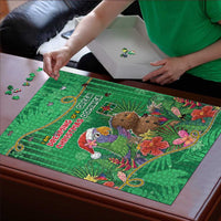 Dominica Christmas Puzzle I Am Dreaming Of A Green Christmas - Wonder Print Shop