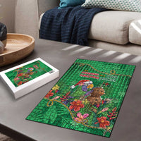 Dominica Christmas Puzzle I Am Dreaming Of A Green Christmas - Wonder Print Shop