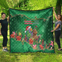 Dominica Christmas Quilt I Am Dreaming Of A Green Christmas - Wonder Print Shop