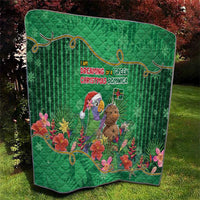 Dominica Christmas Quilt I Am Dreaming Of A Green Christmas - Wonder Print Shop
