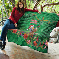 Dominica Christmas Quilt I Am Dreaming Of A Green Christmas - Wonder Print Shop