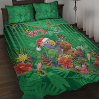 Dominica Christmas Quilt Bed Set I Am Dreaming Of A Green Christmas - Wonder Print Shop