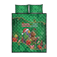 Dominica Christmas Quilt Bed Set I Am Dreaming Of A Green Christmas - Wonder Print Shop