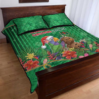 Dominica Christmas Quilt Bed Set I Am Dreaming Of A Green Christmas - Wonder Print Shop