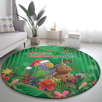 Dominica Christmas Round Carpet I Am Dreaming Of A Green Christmas - Wonder Print Shop