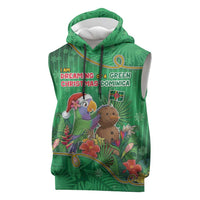 Dominica Christmas Sleeveless Hoodie I Am Dreaming Of A Green Christmas - Wonder Print Shop