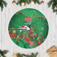 Dominica Christmas Tree Skirt I Am Dreaming Of A Green Christmas - Wonder Print Shop