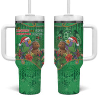 Dominica Christmas Tumbler With Handle I Am Dreaming Of A Green Christmas - Wonder Print Shop