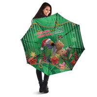 Dominica Christmas Umbrella I Am Dreaming Of A Green Christmas - Wonder Print Shop