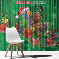 Dominica Christmas Window Curtain I Am Dreaming Of A Green Christmas - Wonder Print Shop