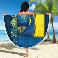 Kievan Rus Beach Blanket Slavic Dragon Ship - Wonder Print Shop