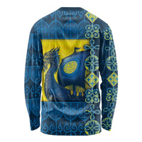 Kievan Rus Long Sleeve Shirt Slavic Dragon Ship - Wonder Print Shop