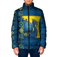 Kievan Rus Padded Jacket Slavic Dragon Ship - Wonder Print Shop