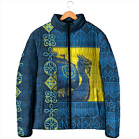 Kievan Rus Padded Jacket Slavic Dragon Ship - Wonder Print Shop