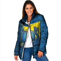 Kievan Rus Padded Jacket Slavic Dragon Ship - Wonder Print Shop